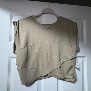 Free People Hot Shot Crossover Top only in Sage Stone